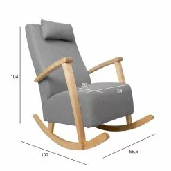 Keinutuoli Wendela, Harmaa -Tuolit Kauppa 15613 01