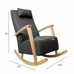 Keinutuoli Wendela, Tumma Harmaa -Tuolit Kauppa 15614 01