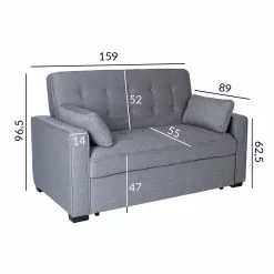 Vuodesohva Nicky, Vaalea Harmaa -Tuolit Kauppa 21586 01