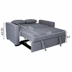 Vuodesohva Nicky, Vaalea Harmaa -Tuolit Kauppa 21586 03