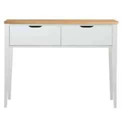 Sivupöytä Aalto, Valkoinen/tammi