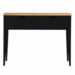 Sivupöytä Aalto, Musta/tammi