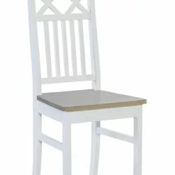 Ruokatuoli Emilia, Valkoinen/harmaa