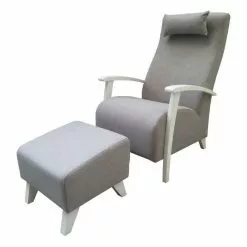 Nojatuoli+rahi Poolo, Vaalea Harmaa