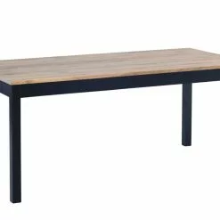 Ruokapöytä Rustiikki 170x90 Cm, Musta/tammi