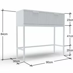 Sivupöytä Siera, Valkoinen -Tuolit Kauppa Siera konsolipoyta Tenstar 2 1