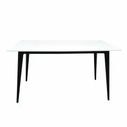 Copy Of Ruokapöytä Stone 140x80 Cm, VALKOINEN/MUSTA