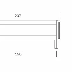 Vuodesohva Aarre 190 Cm, Valkoinen -Tuolit Kauppa aarre190mitat 1