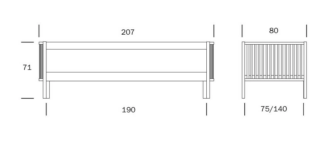 Vuodesohva Aarre 190 Cm, Luonnonväri Koivu 3 Vuodesohva Aarre 190 Cm, Luonnonväri Koivu - Image 3