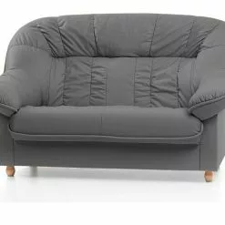 Nahkaverhoiltu Veronika-kulmadivaani