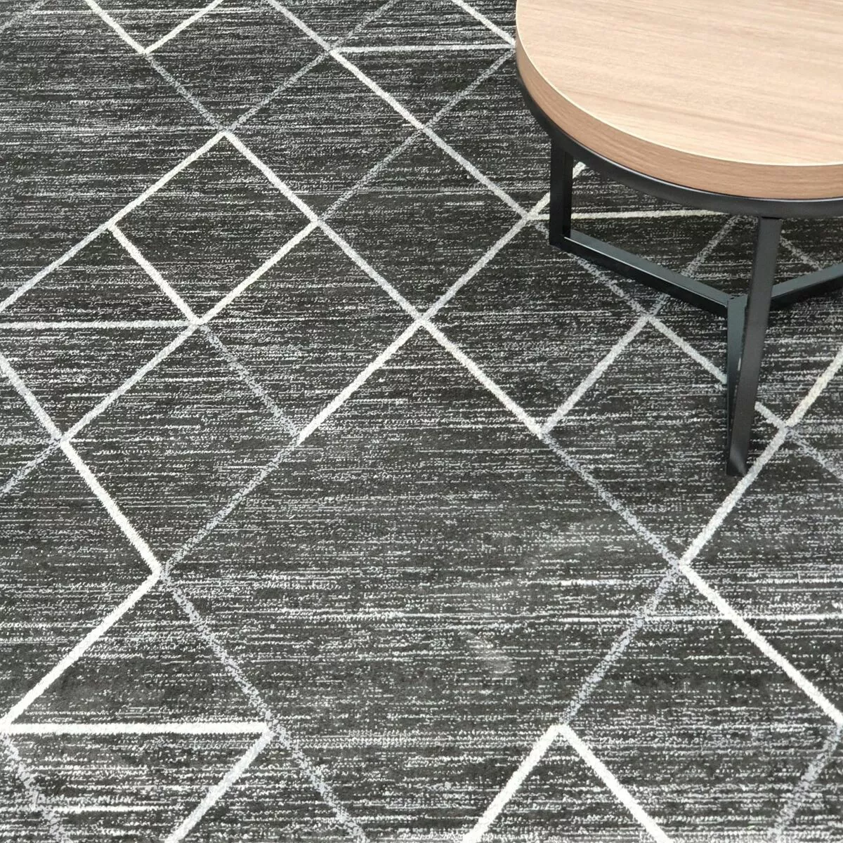 Viskoosimatto Ava, Harmaa 1 Viskoosimatto Ava, Harmaa