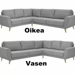 Kulmasohva Beldar, Harmaa -Tuolit Kauppa beldaritKO