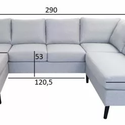 U-kulmasohva Carelia Jumbo High -Tuolit Kauppa careliakorkea mitat