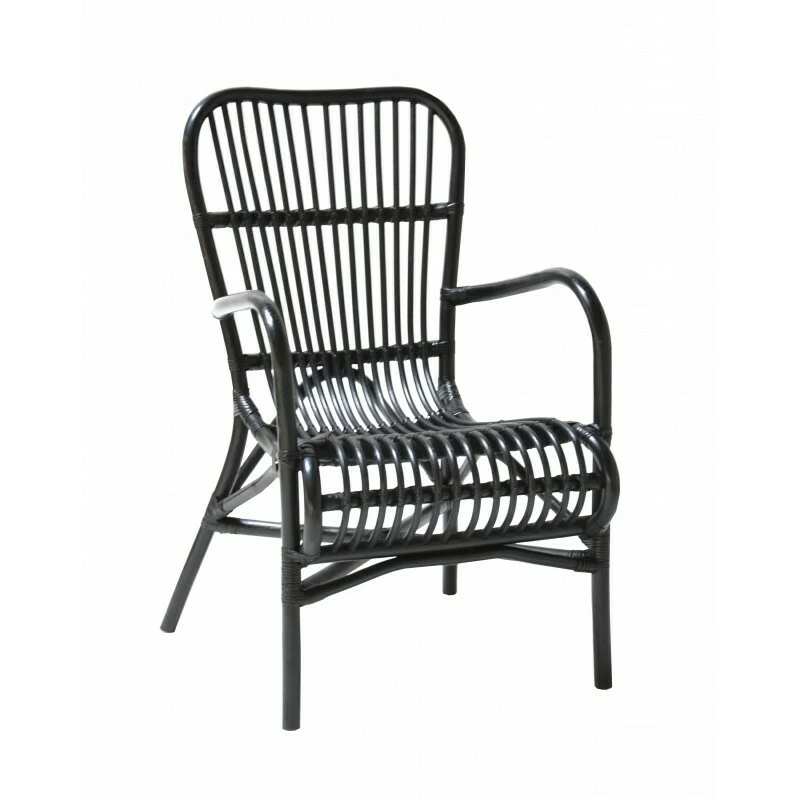 Rottinkituoli Gina, Musta 1 Rottinkituoli Gina, Musta