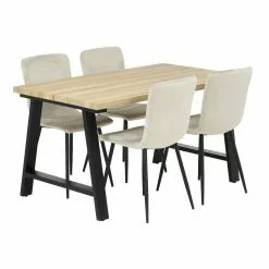 Ruokailuryhmä Kielo 140x80 Cm, Beige