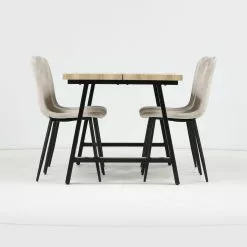 Ruokailuryhmä Kielo 140x80 Cm, Beige 15 Ruokailuryhmä Kielo 140x80 Cm, Beige -Tuolit Kauppa kielo 140 tammi musta gabi tuoli beige 3