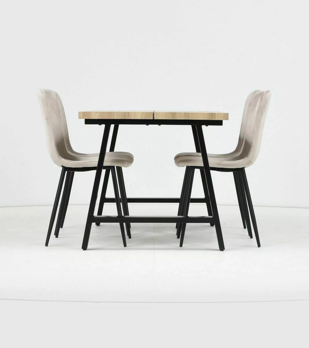 Ruokailuryhmä Kielo 140x80 Cm, Beige 4 Ruokailuryhmä Kielo 140x80 Cm, Beige - Image 4