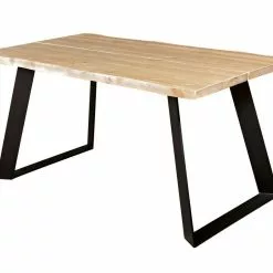 Lana Ruokapöytä, 150x89 Cm 4 Lana Ruokapöytä, 150x89 Cm -Tuolit Kauppa lana150mustatmetallijalat