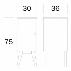 Yöpöytä Notte -Tuolit Kauppa notteyptmitat