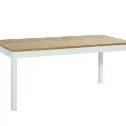Ruokapöytä Rustiikki 170x90 Cm, Valkoinen/tammi