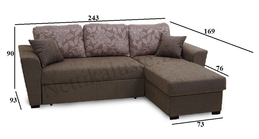 Vuodedivaanisohva Silver 4 Vuodedivaanisohva Silver - Image 4