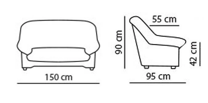 Nahkasohva Harold, 2-ist. 2 Nahkasohva Harold, 2-ist. - Image 2